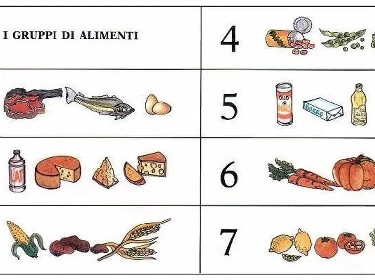 I gruppi alimentari