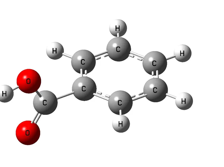 Formula benzoato di potassio