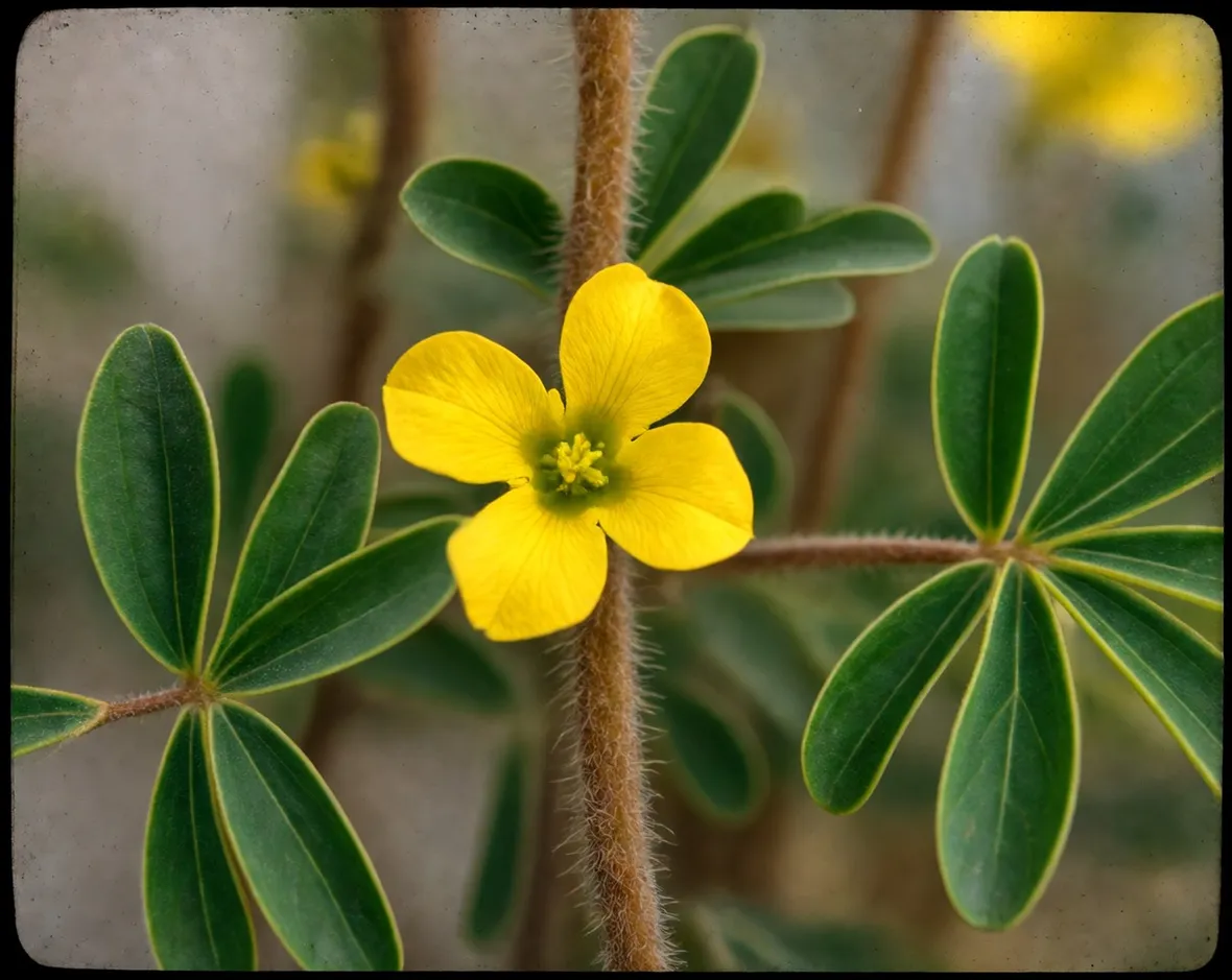 Fiore di tribulus terrestris