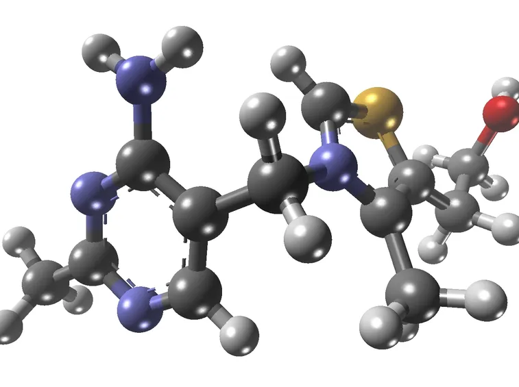 Struttura tridimensionale della tiamina