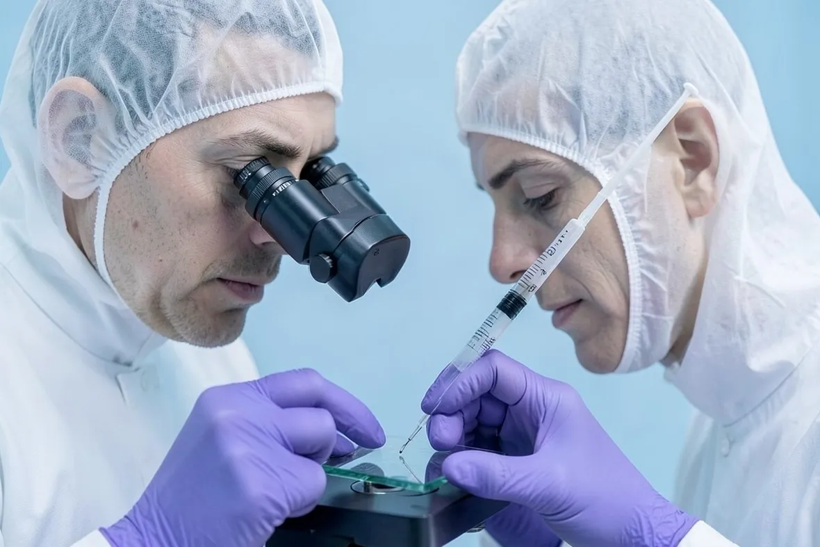 Spermiocoltura preparazione, raccolta dello sperma in laboratorio