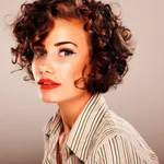 capelli corti ricci