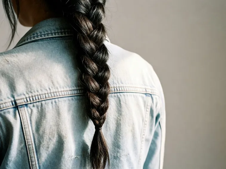 Esempio di treccia a spiga dal look spettinato