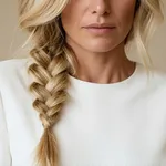 Esempio di classica treccia laterale per capelli lunghi