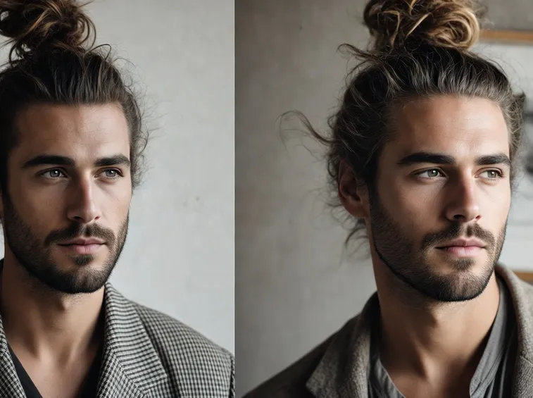 Chignon uomo