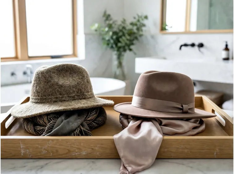 Quali tessuti scegliere e come indossare il cappello senza danni