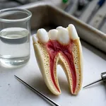 Sezione di un dente malato