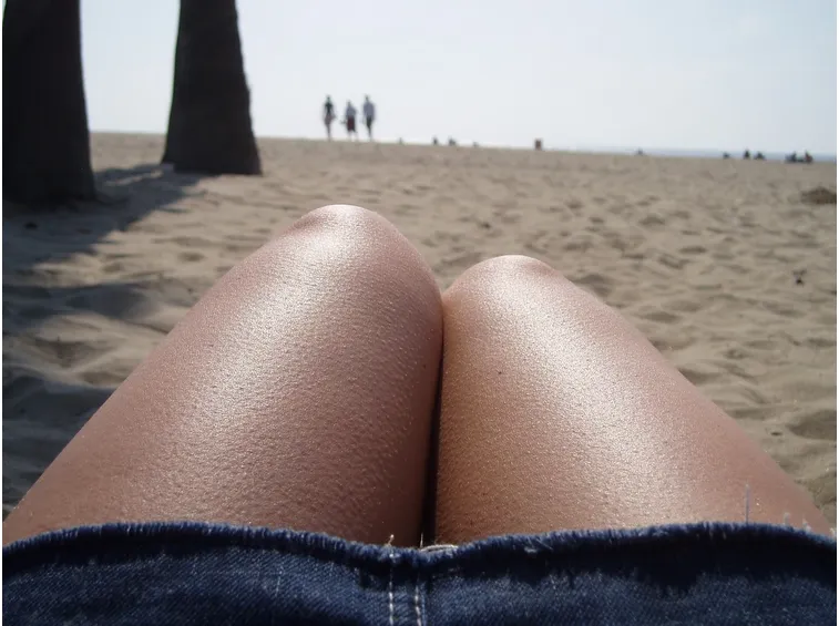 gambe con pelle d'oca