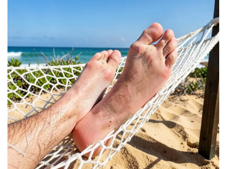 piedi maschili e femminili