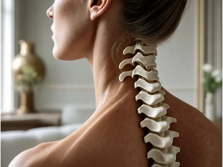 vertebre cervicali evidenziate
