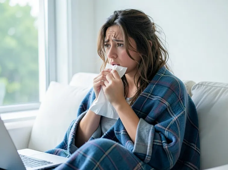 Influenza e male al collo