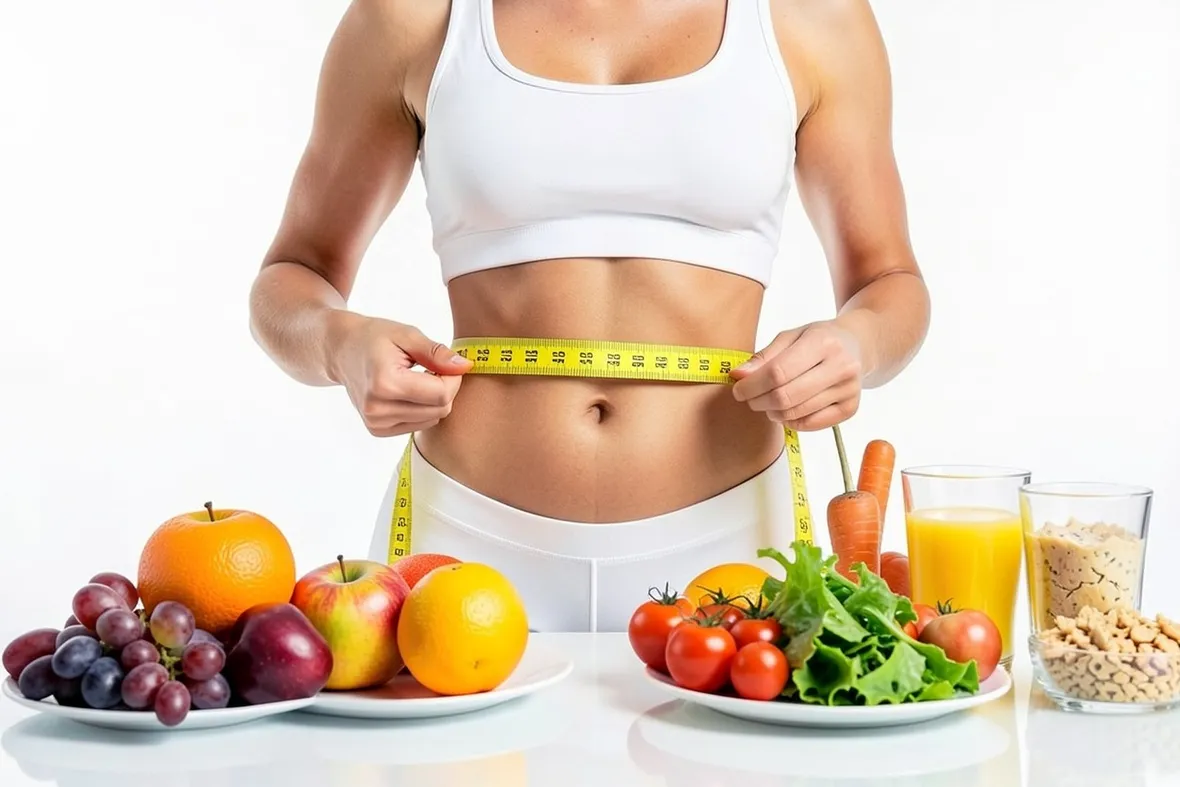 Donna che segue una dieta
