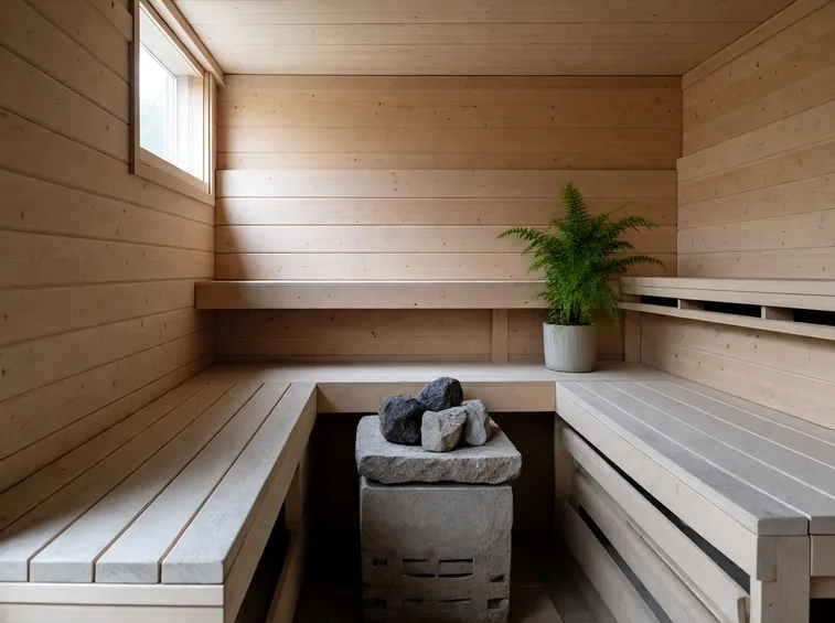 relax in sauna