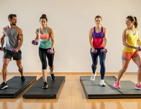allenamento step aerobica