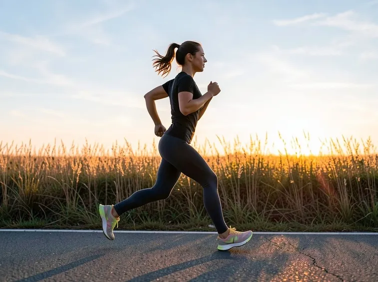 Runner con postura ideale