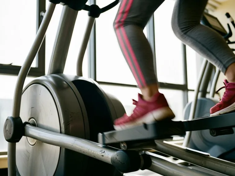 Allenamento con cyclette ellittica
