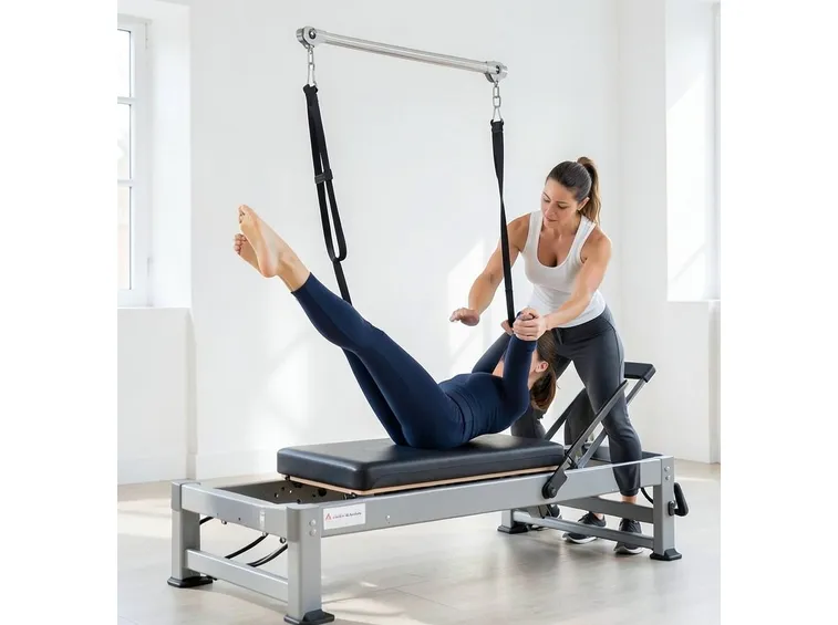 Esercizi di pilates con personal trainer