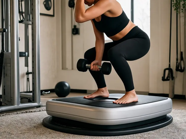 Allenamento fitness sulla pedana