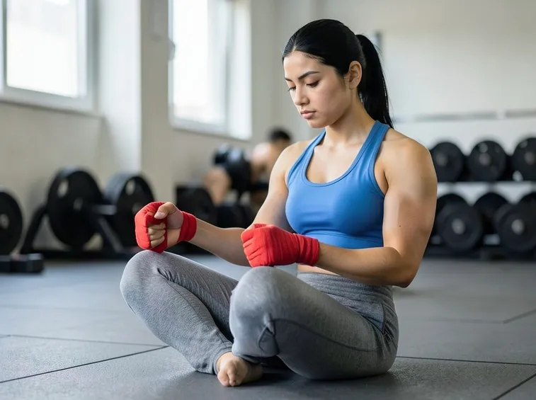 Ragazza che pratica sport