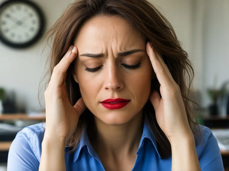 Donna in stato di stress