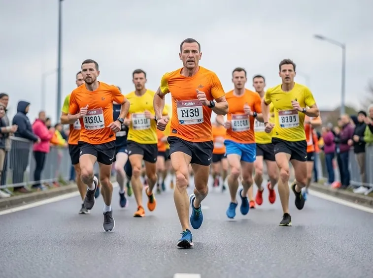 Persone corrono la maratona