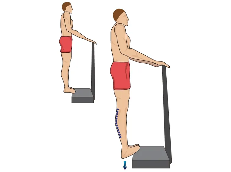 Stretching tricipite con supporto

