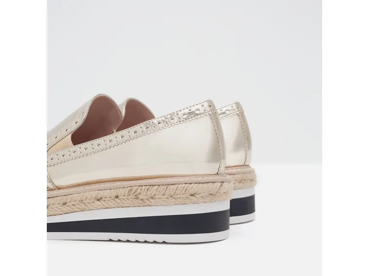 scarpe basse con plateau