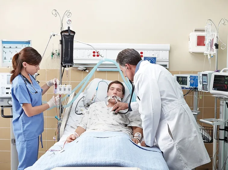 Paziente infartuato in ospedale
