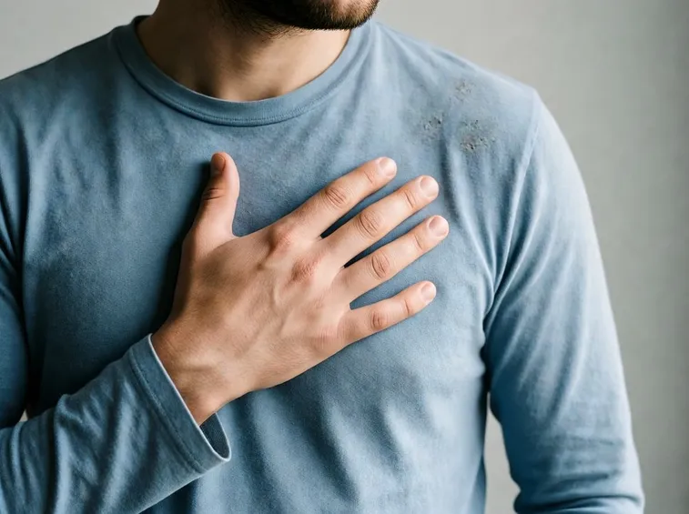 Persona affetta da palpitazioni