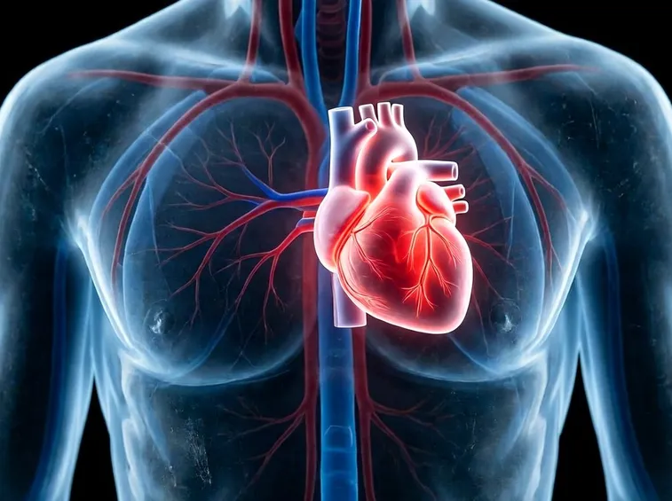 Cuore nel corpo umano