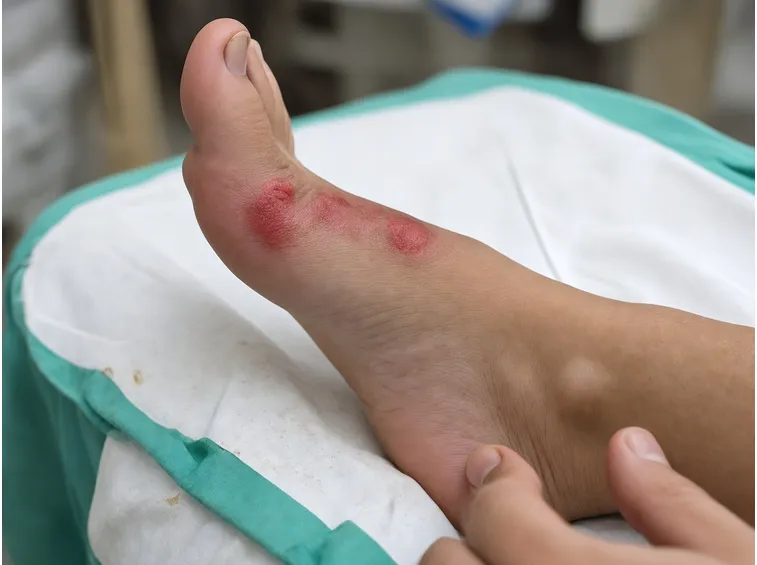 Herpes Zoster su piede