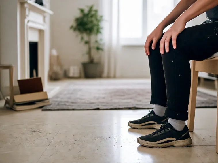 Persona affetta da dolori alle gambe