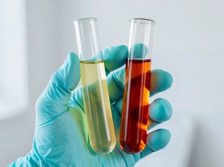 Urine ematuria confronto