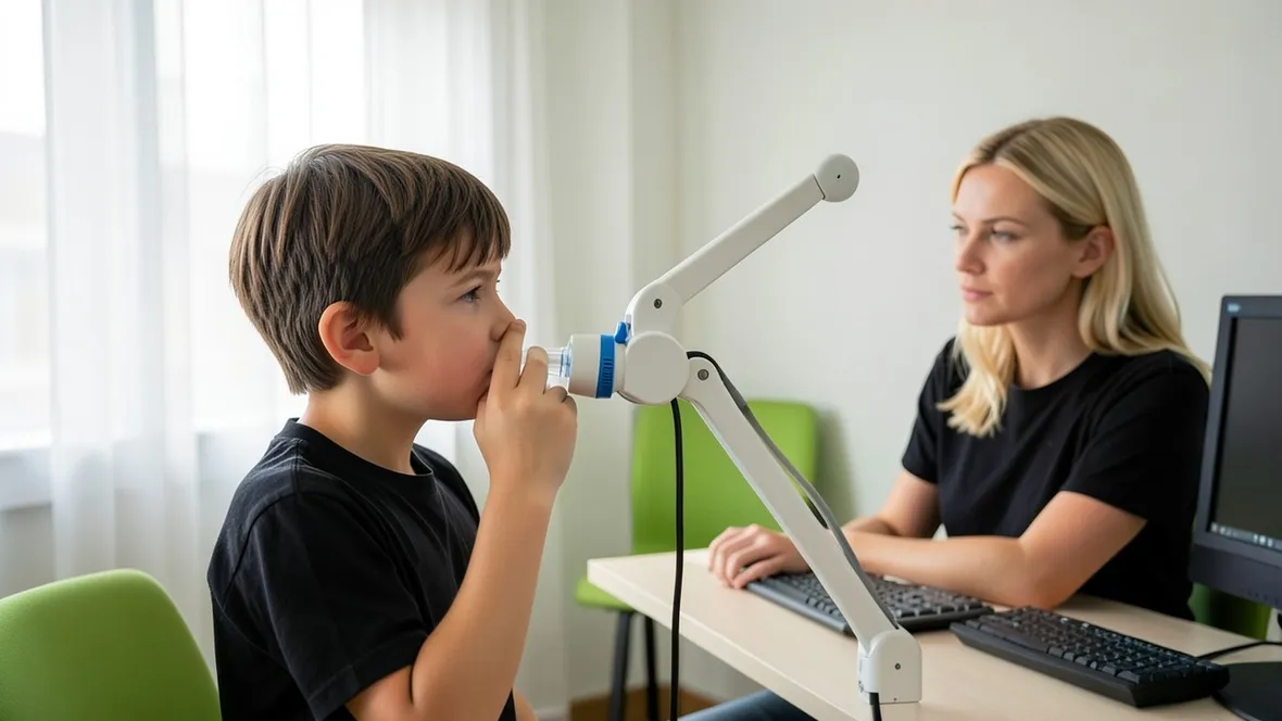 Esame spirometrico per bambini