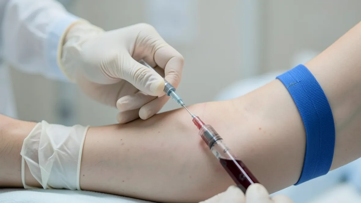 Un prelievo di sangue