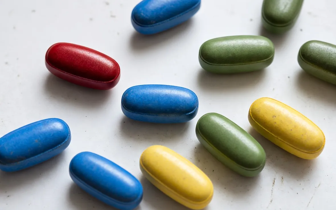 Pillole di farmaci antidepressivi