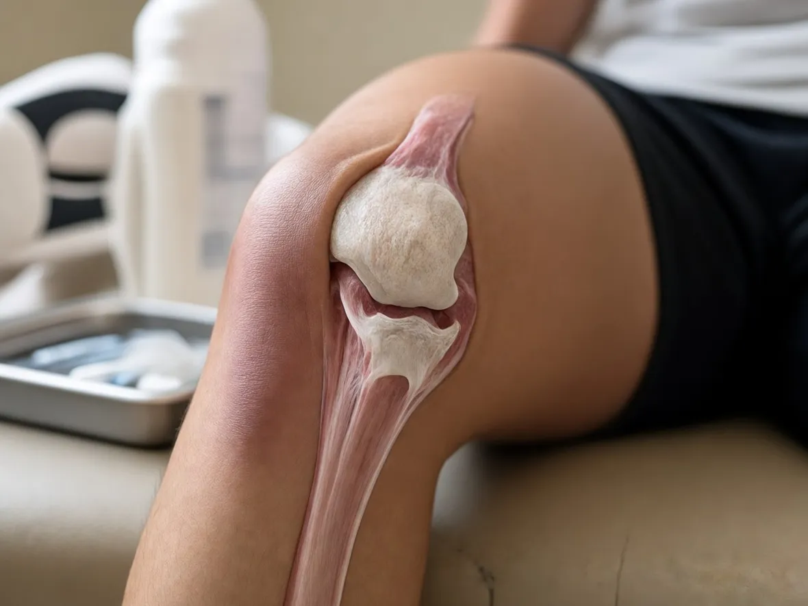 Posizione del tendine della rotula
