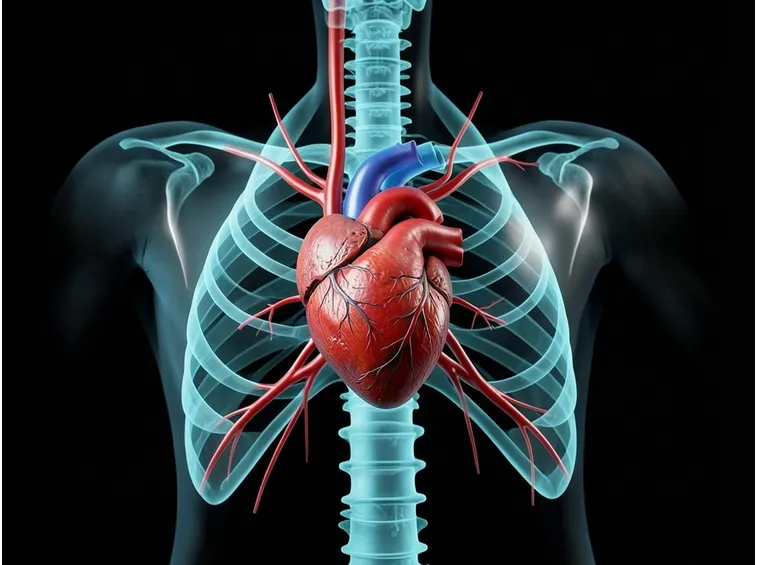 Posizione del cuore nel torace