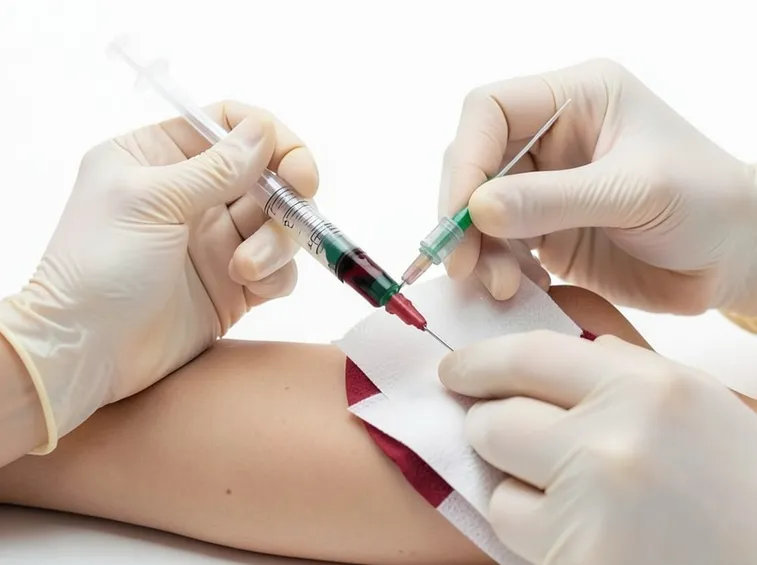 Prelievo per effettuare il test