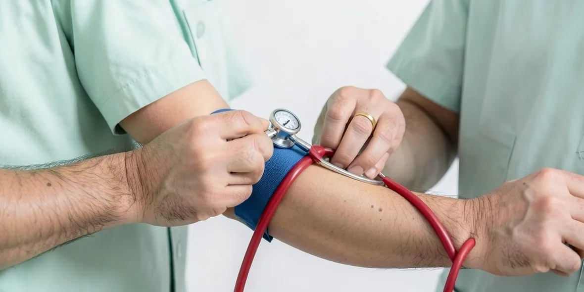 Medico misura la pressione