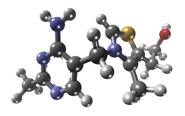 Struttura tridimensionale della tiamina