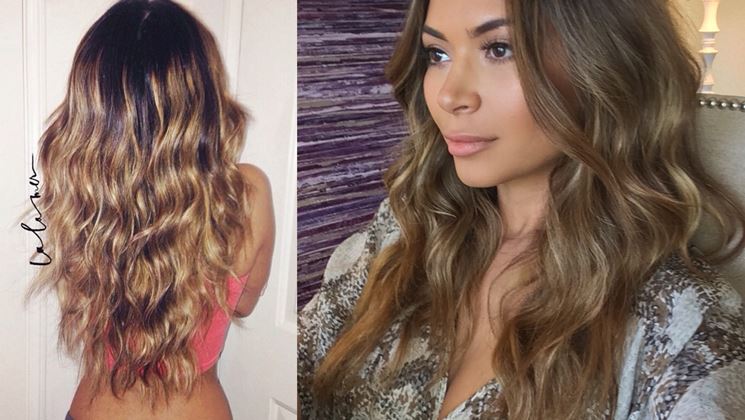 Capelli bronde beach waves