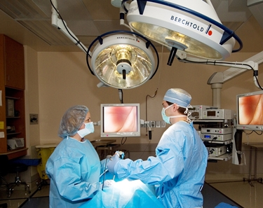 Intervento chirurgico in laparoscopia