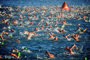 Prova di nuoto nel triathlon<p />