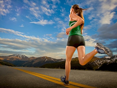 Allenamento di corsa su strada