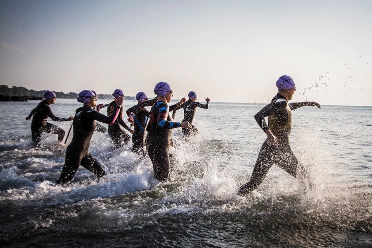 Avvio frazione nuoto