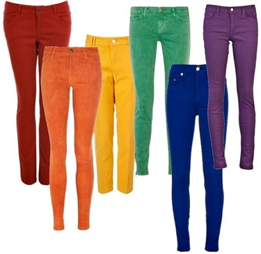 colori dei jeans skinny