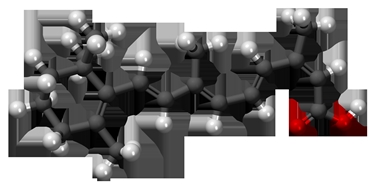 Molecola tridimensionale dell'isotretinoina