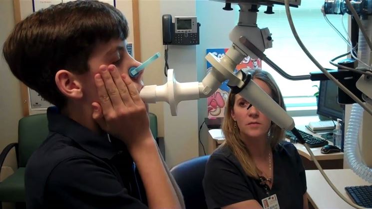 Esame spirometrico per bambini