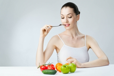 Una donna a dieta